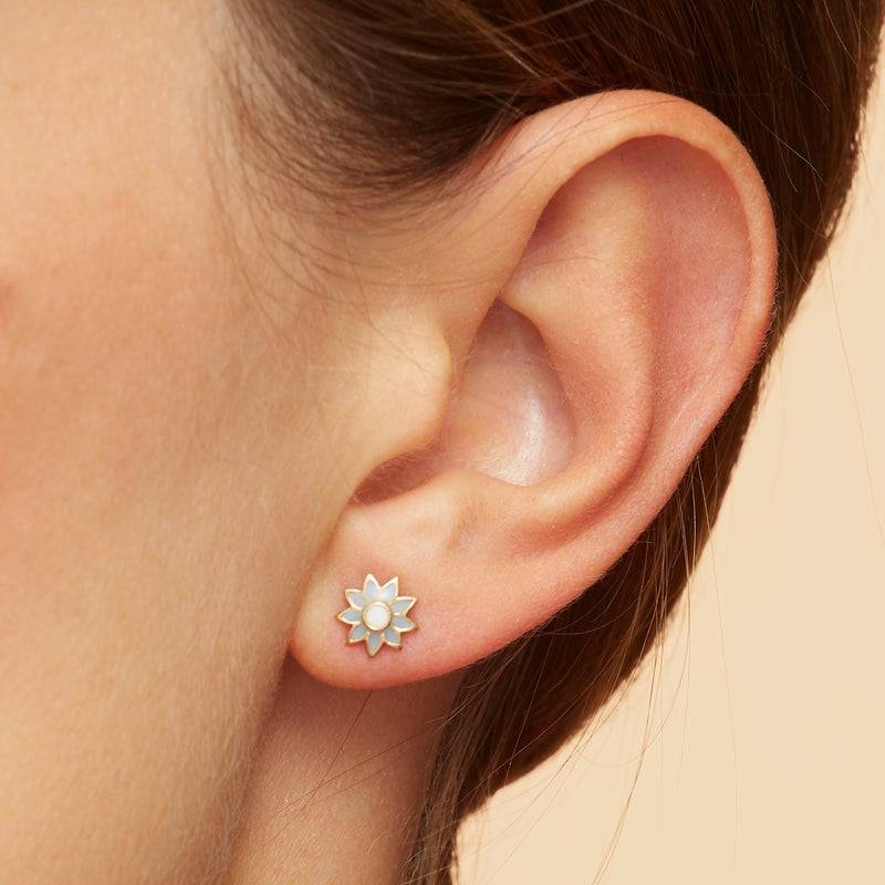 Mosuo Jewellery KIDS Emaille Blumen Ohrstecker