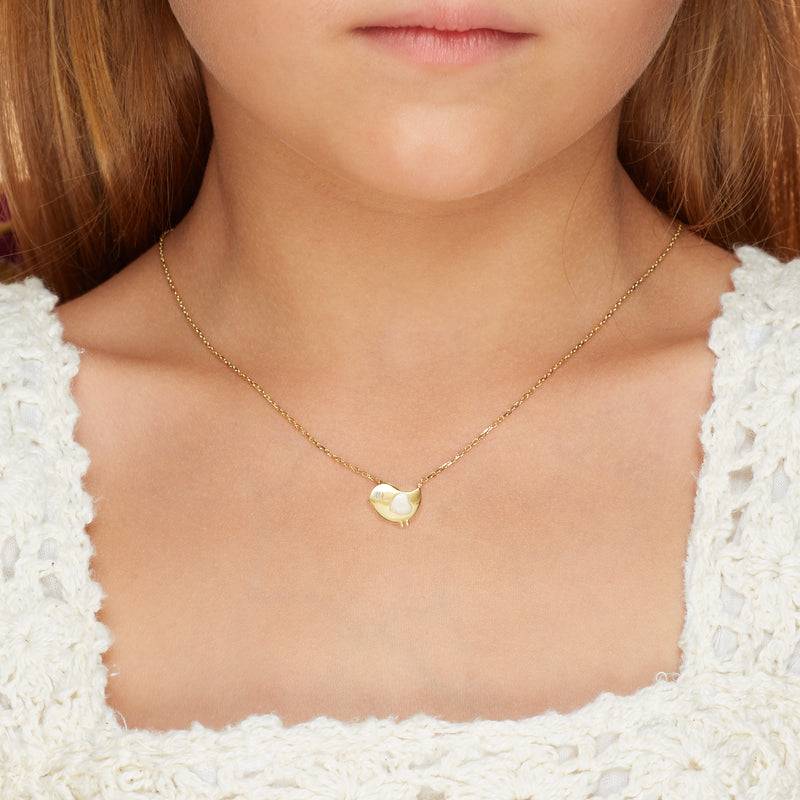 Mosuo Jewellery KIDS Vogel Diamant Halskette