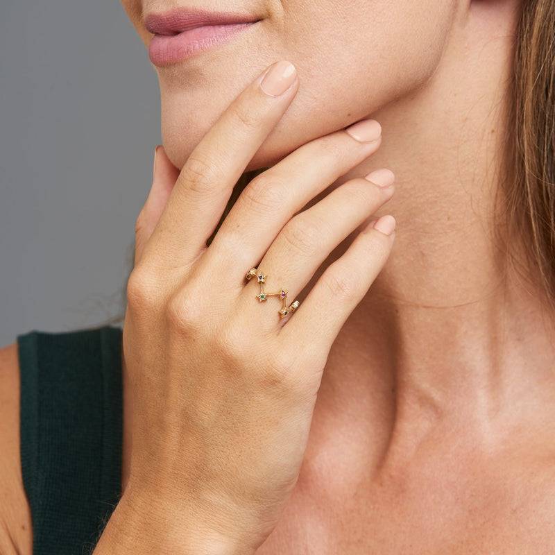 Mosuo Jewellery Regenbogen Stern Ring