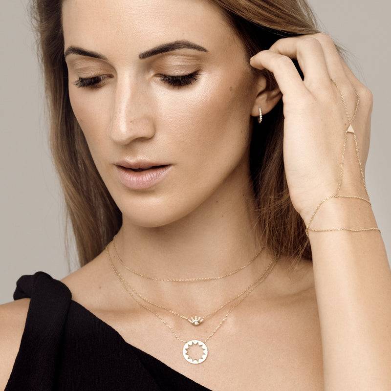 Mosuo Jewellery Sonnen Diamant Anhängerkette