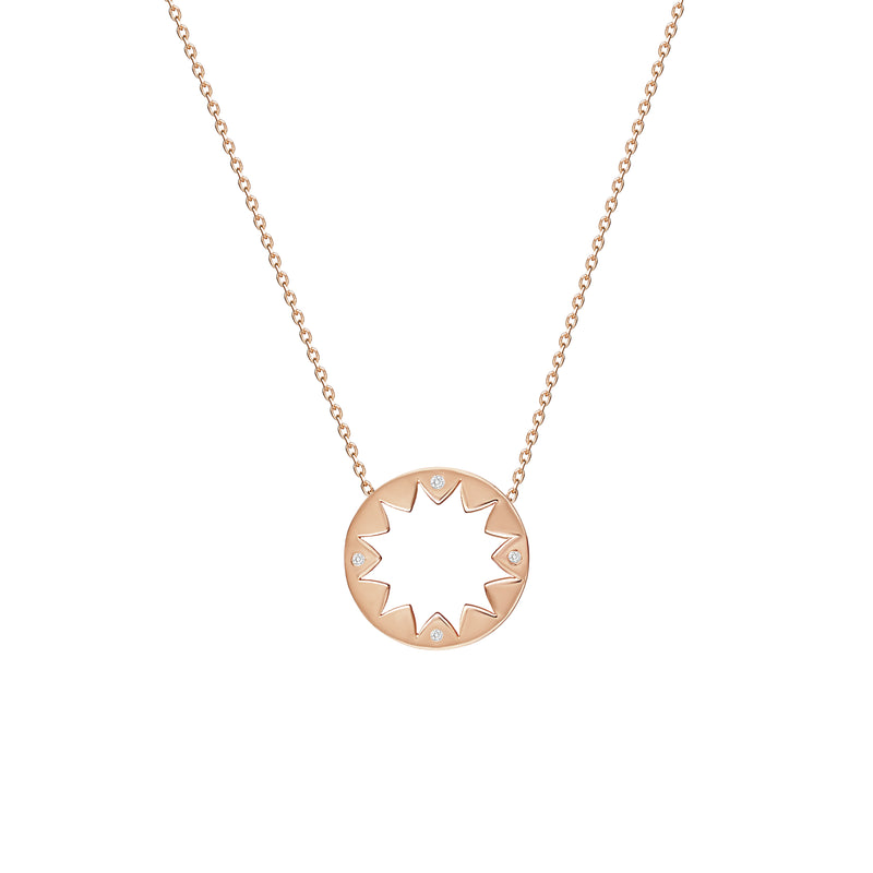 Mosuo Jewellery Sonnen Diamant Anhängerkette