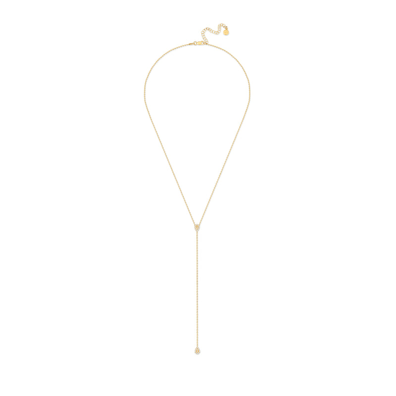 Mosuo Jewellery Teardrop Lariat Halskette - Vermeil