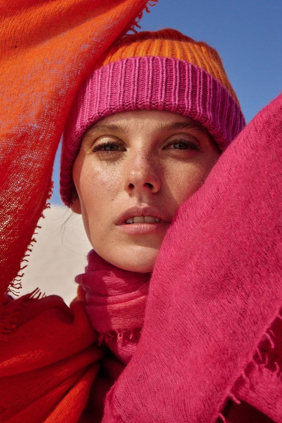 Mouleta Kaschmir Strick Mütze-Shaded Effect