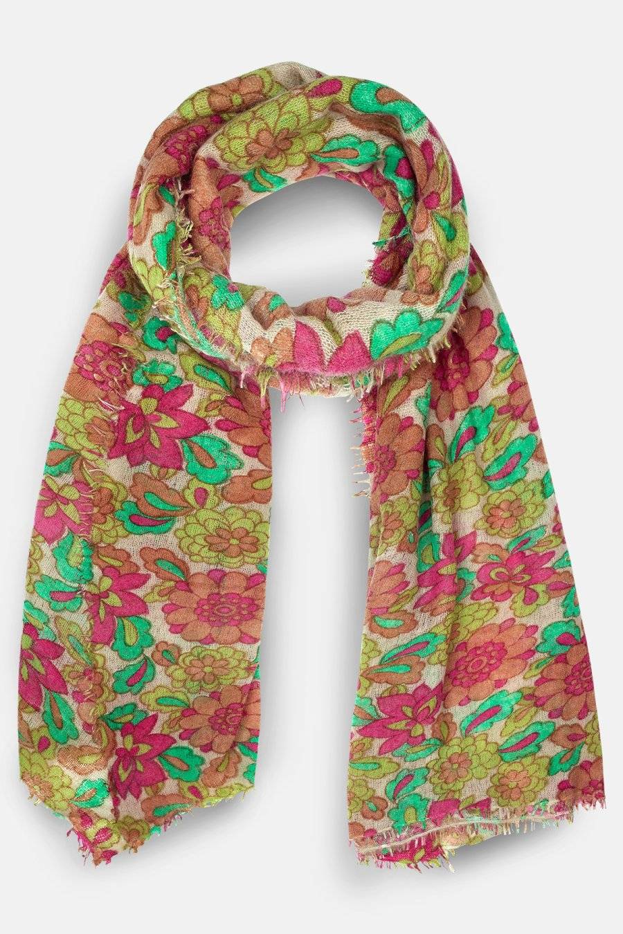 Mouleta Kaschmirschal Flower Print