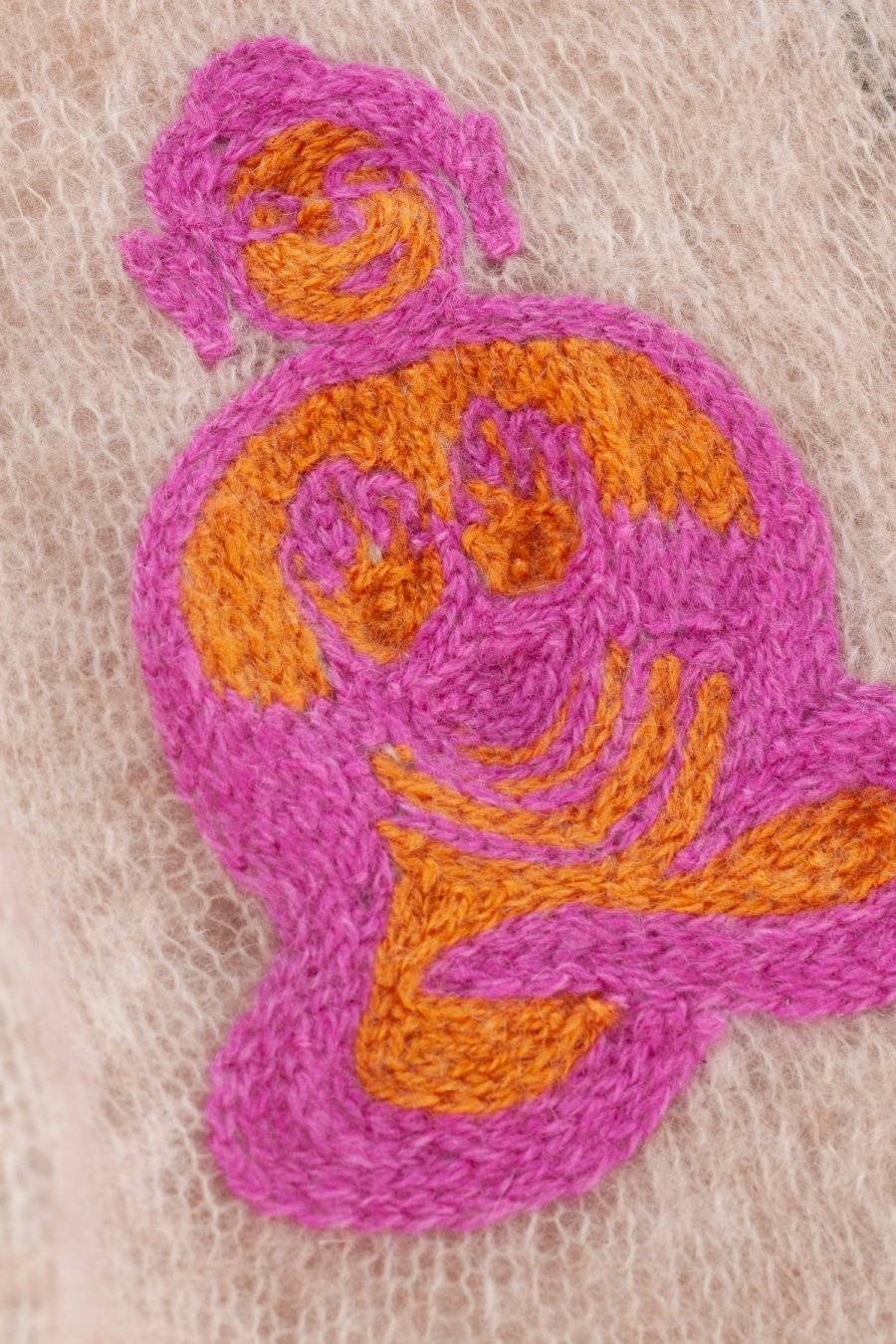 Mouleta Kaschmirschal Hand Embroidery