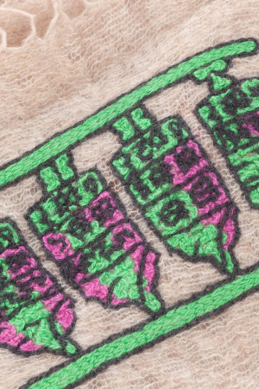 Mouleta Kaschmirschal Hand Embroidery