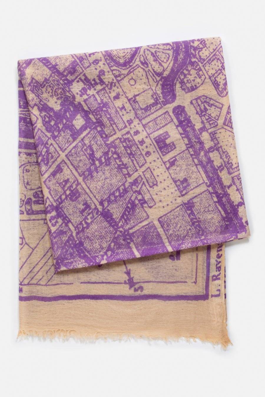 Mouleta Kaschmirschal Map Print