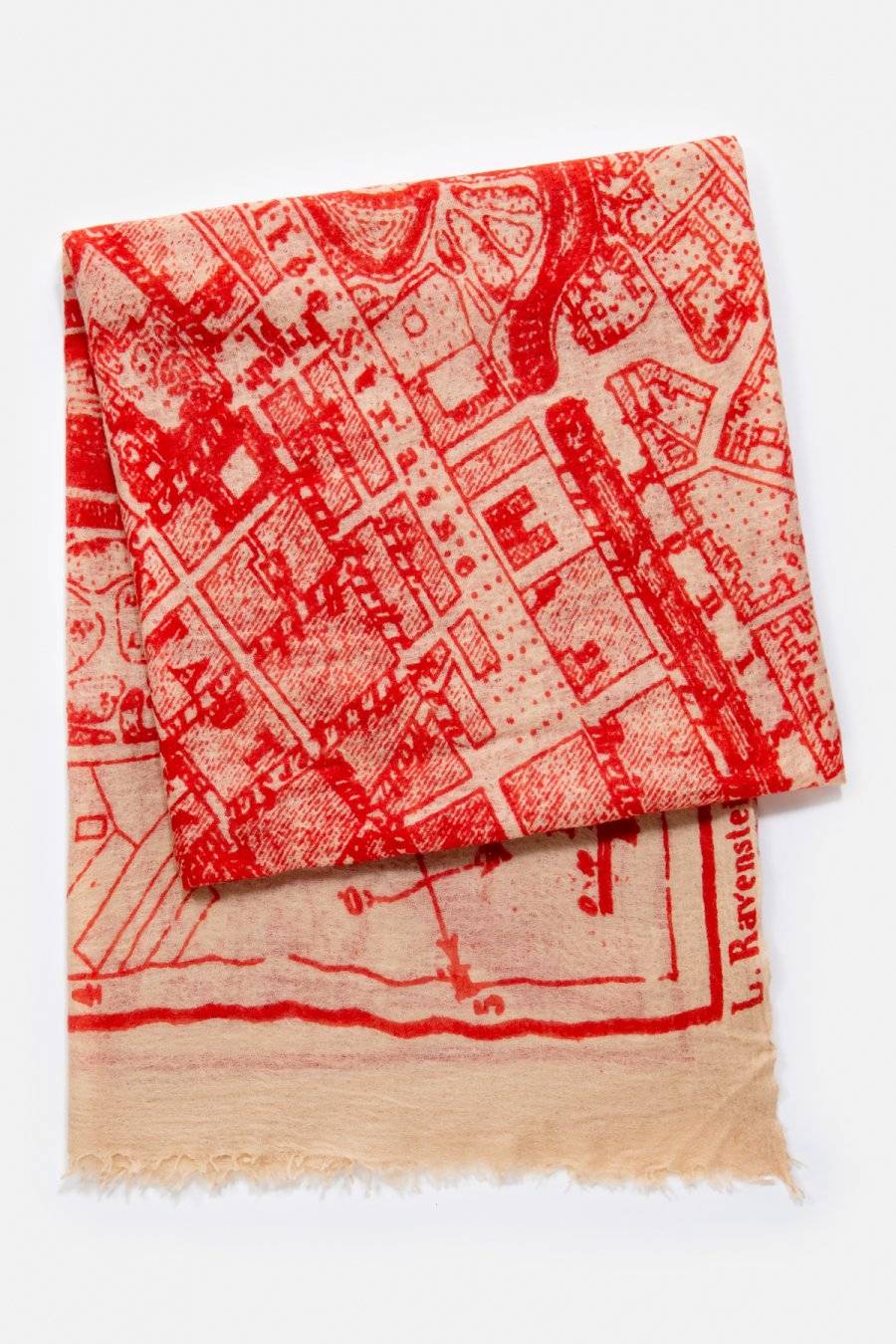 Mouleta Kaschmirschal Map Print