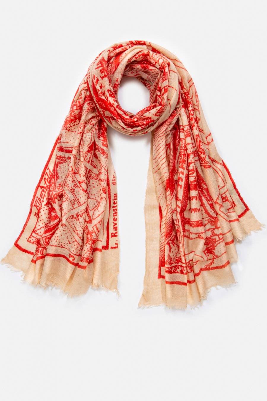 Mouleta Kaschmirschal Map Print