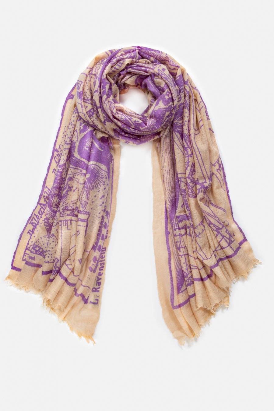 Mouleta Kaschmirschal Map Print