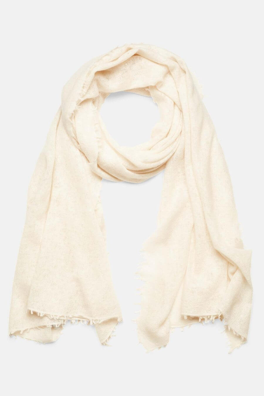 Mouleta Kaschmirschal weiß Colors