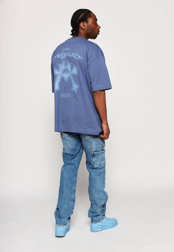 Multiply Spparel Multiply Denim CARPENTER DESTROYED Blue Grey