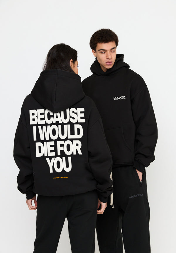 Multiply Spparel Oversize Hoodie DIE FOR YOU Black