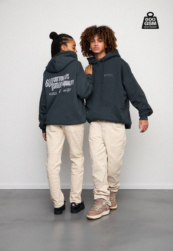 Multiply Spparel Oversize Hoodie HEAVY Black Soda