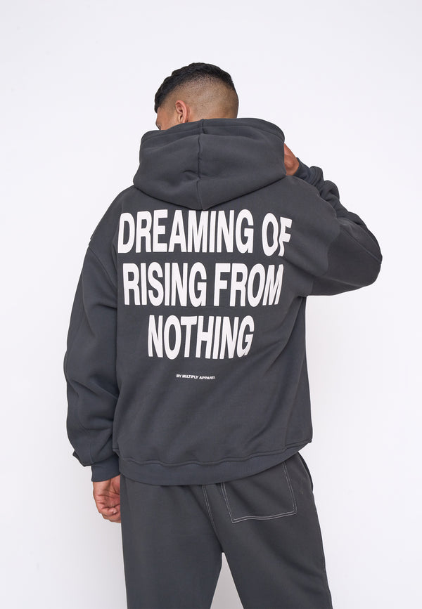 Multiply Spparel Oversize Hoodie RISING Black Soda