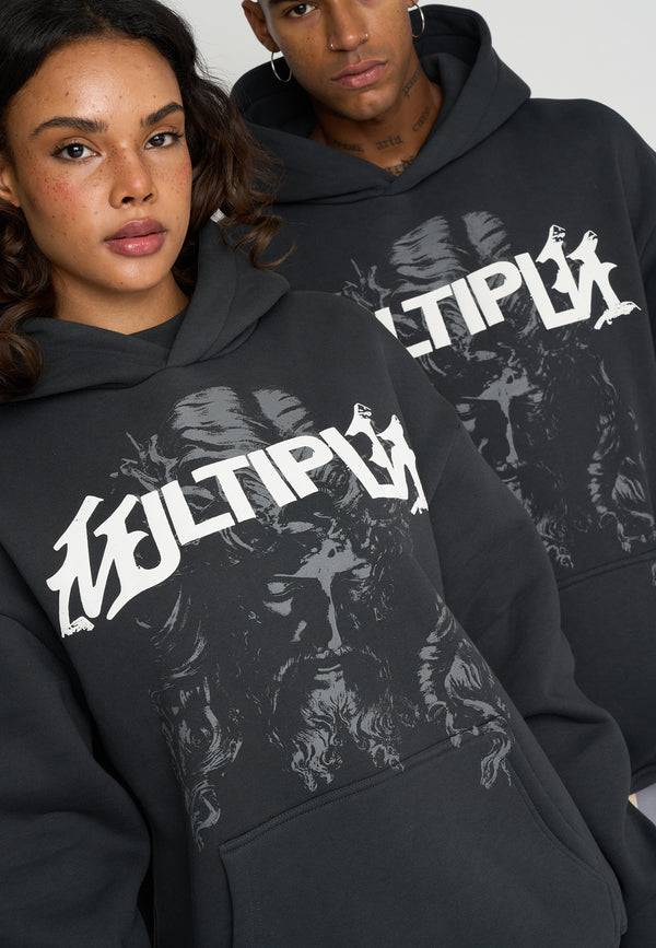 Multiply Spparel Oversize Hoodie SACRED Black Soda