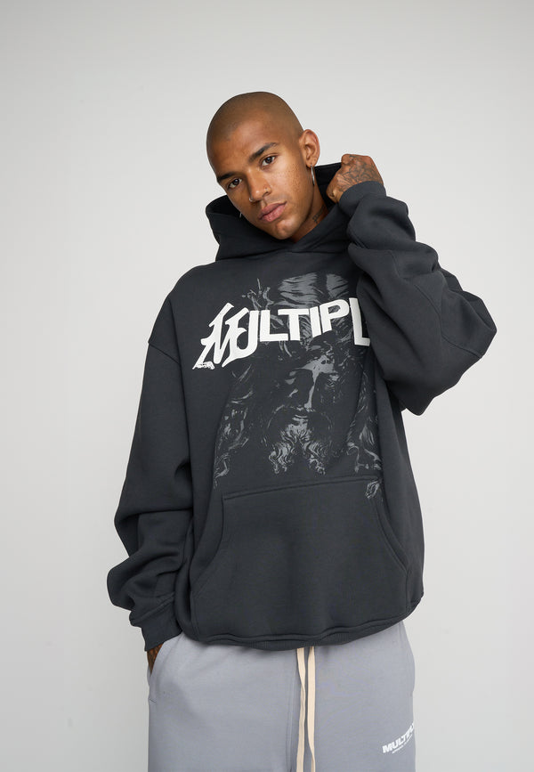 Multiply Spparel Oversize Hoodie SACRED Black Soda