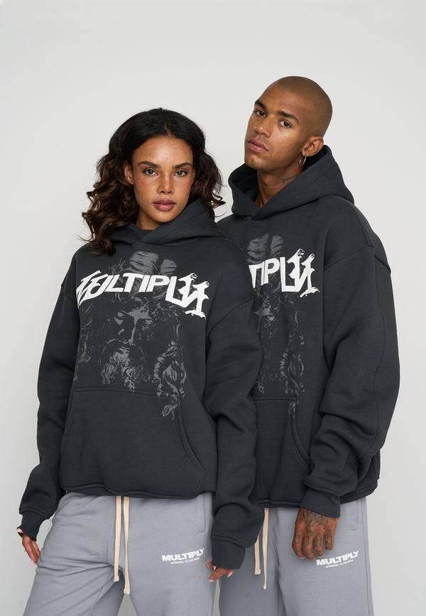 Multiply Spparel Oversize Hoodie SACRED Black Soda