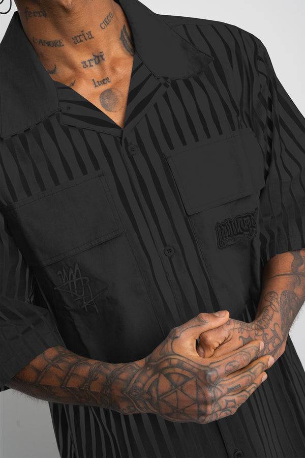 Multiply Spparel Oversize Shirt BARS Black Soda