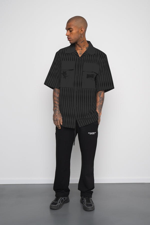 Multiply Spparel Oversize Shirt BARS Black Soda