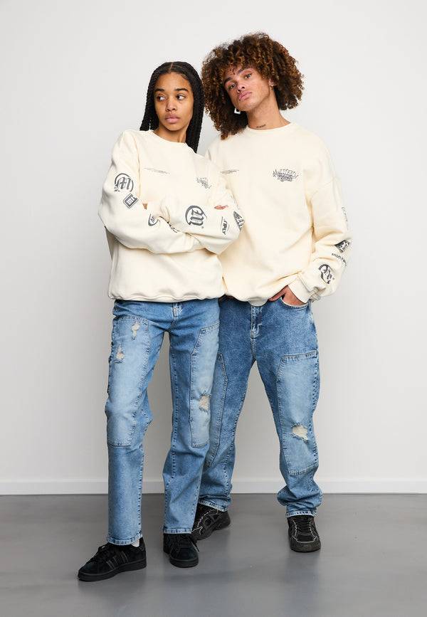 Multiply Spparel Oversize Sweatshirt TRUTH Egret