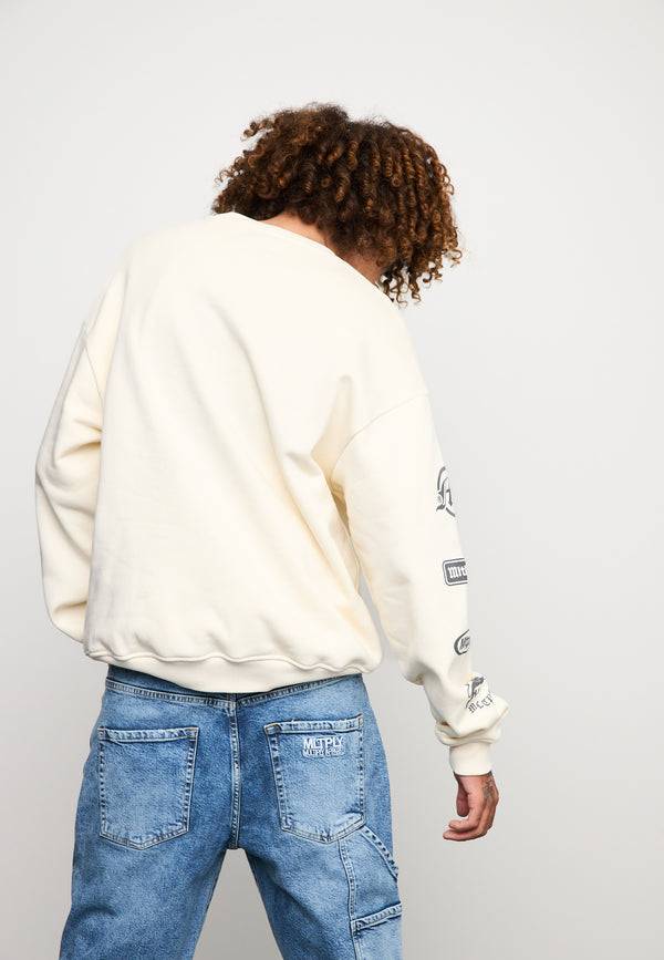 Multiply Spparel Oversize Sweatshirt TRUTH Egret