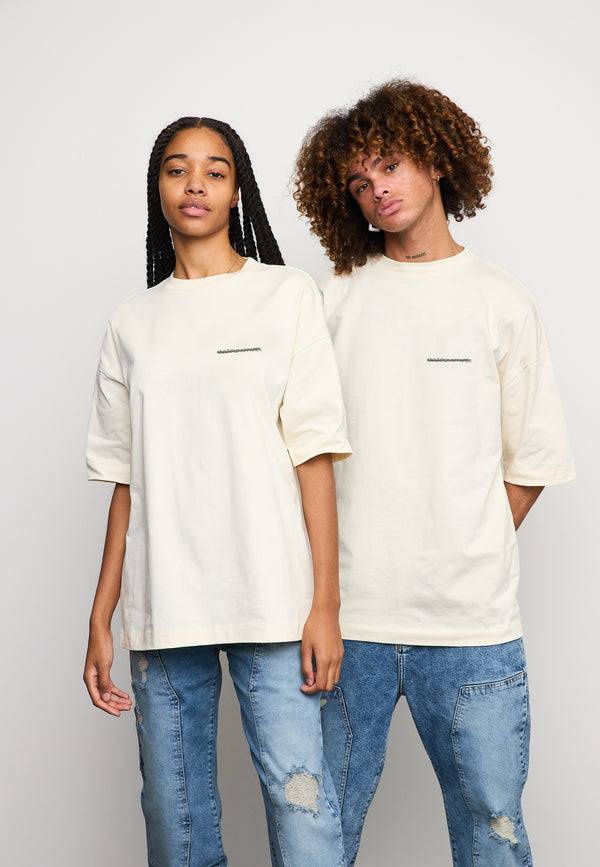 Multiply Spparel Oversize T-Shirt CHEATER Egret