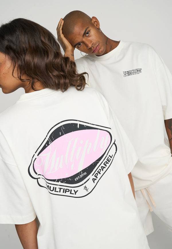 Multiply Spparel Oversize T-Shirt CREW Snow White