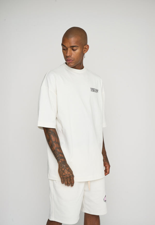 Multiply Spparel Oversize T-Shirt CREW Snow White
