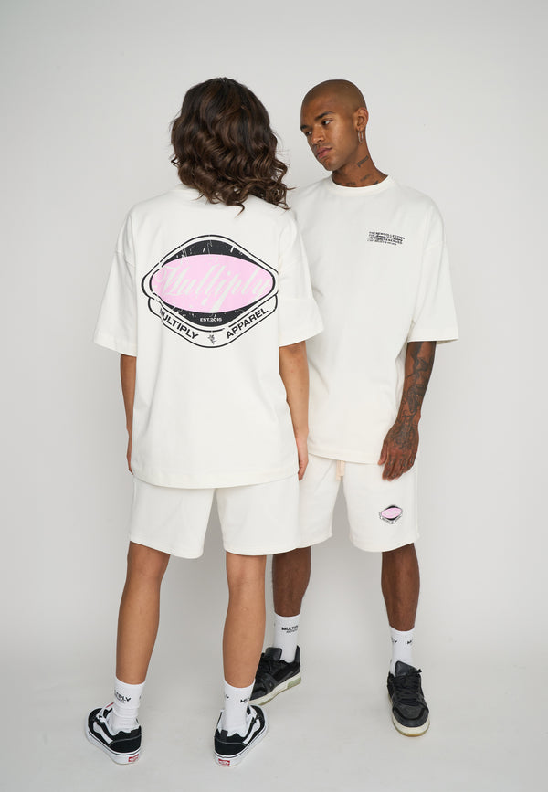 Multiply Spparel Oversize T-Shirt CREW Snow White