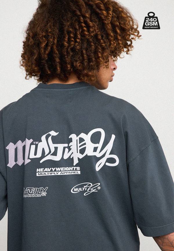 Multiply Spparel Oversize T-Shirt HEAVY Black Soda