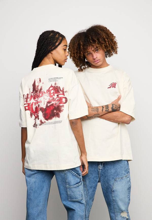 Multiply Spparel Oversize T-Shirt LIBEL Egret