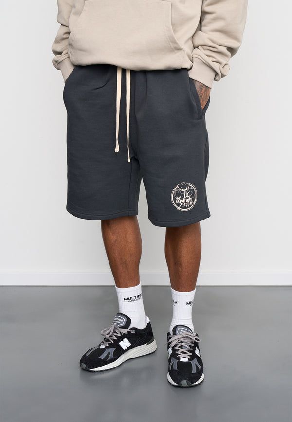 Multiply Spparel Shorts ANTIQUE Black Soda Washed