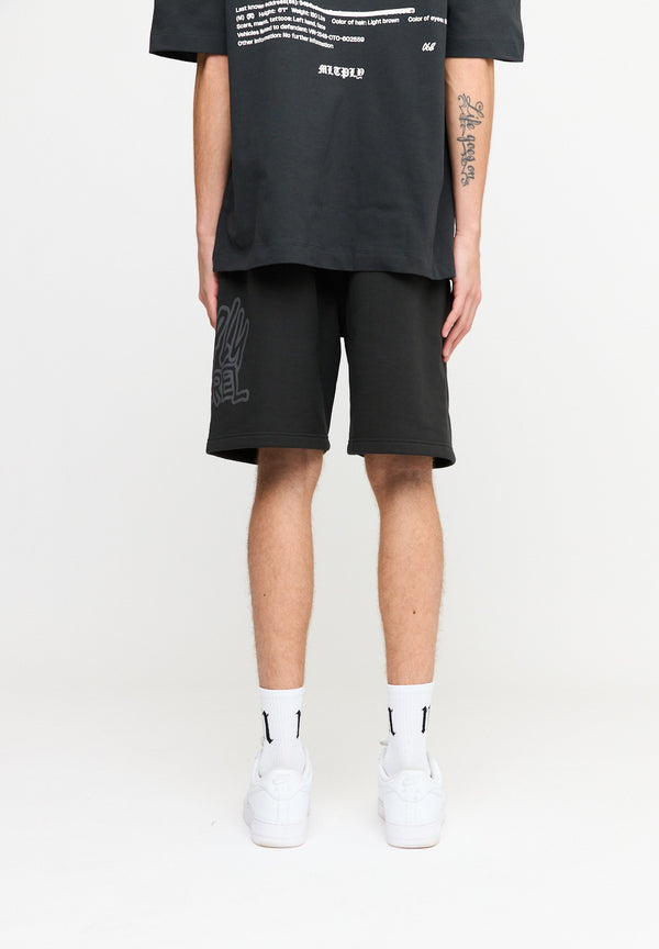 Multiply Spparel Shorts ANXIETY Black Soda Washed