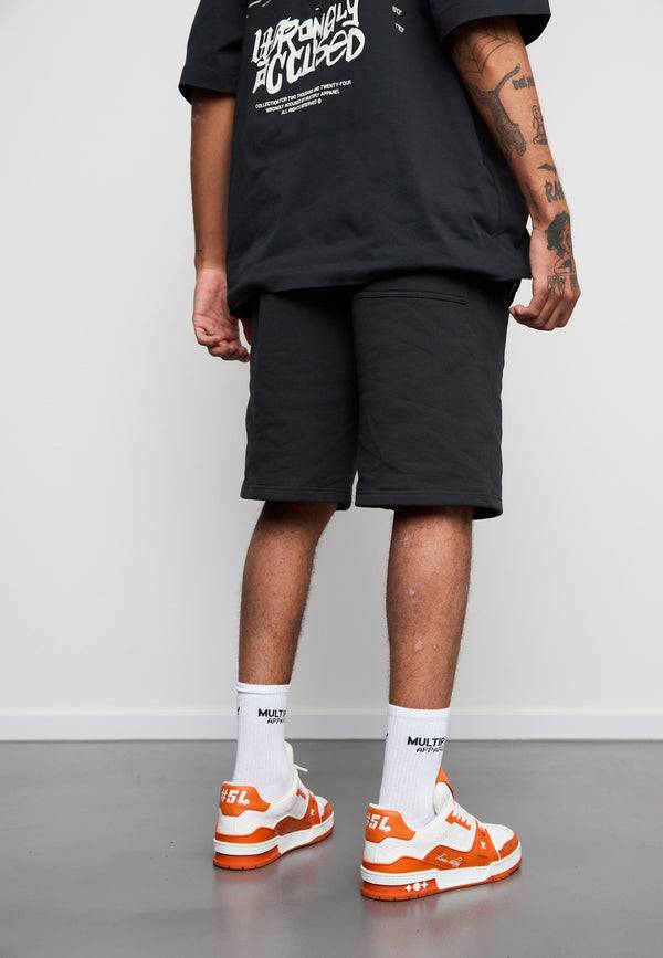 Multiply Spparel Shorts CONVICT Black Soda Washed