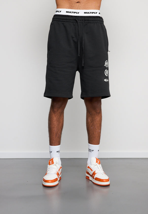 Multiply Spparel Shorts CONVICT Black Soda Washed