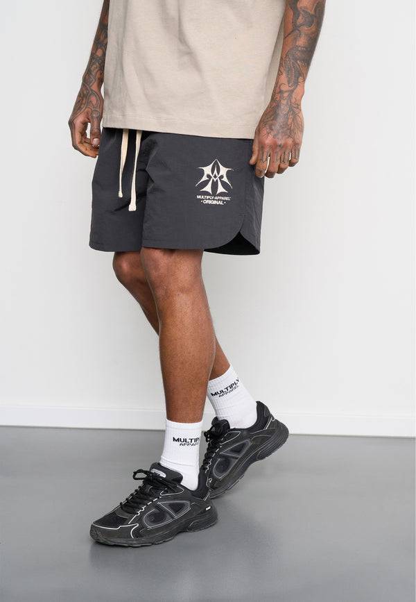 Multiply Spparel Woven Shorts SKETCH Black Soda