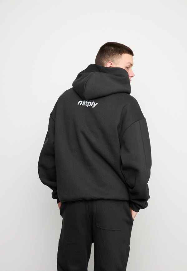 Multiply Spparel Oversize Hoodie APPAREL HEAT Black Soda Washed