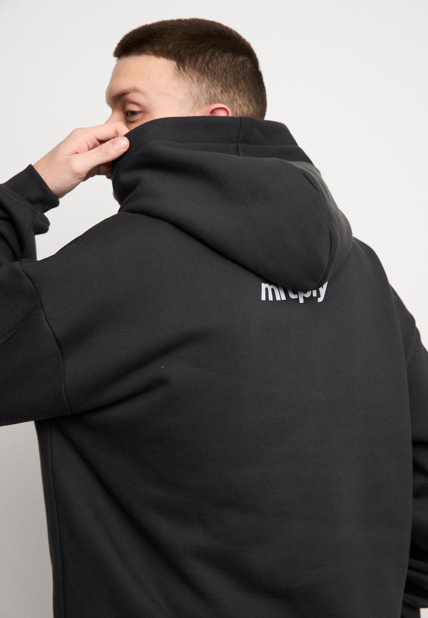 Multiply Spparel Oversize Hoodie APPAREL HEAT Black Soda Washed