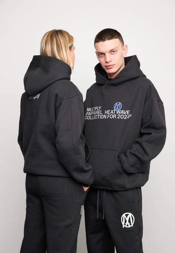 Multiply Spparel Oversize Hoodie APPAREL HEAT Black Soda Washed
