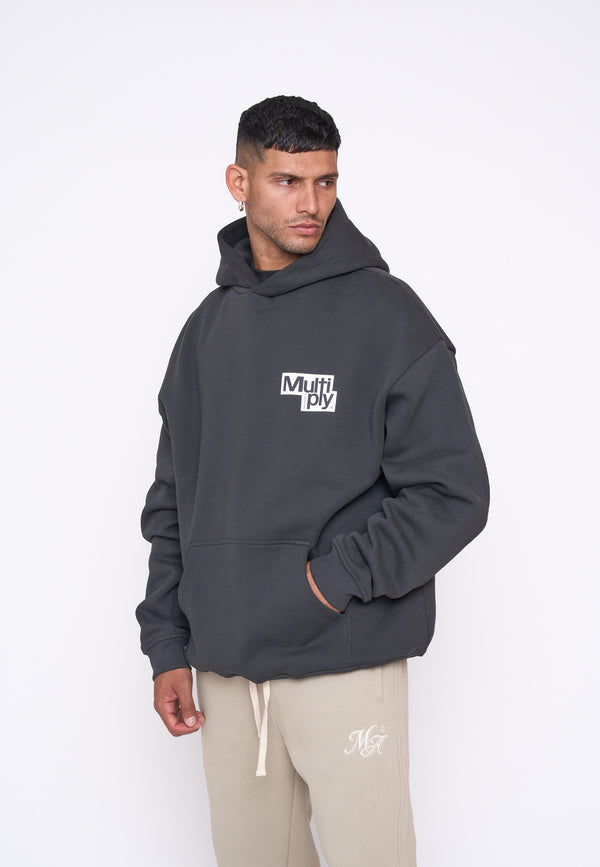 Multiply Spparel Oversize Hoodie BILLBOARD Black Soda