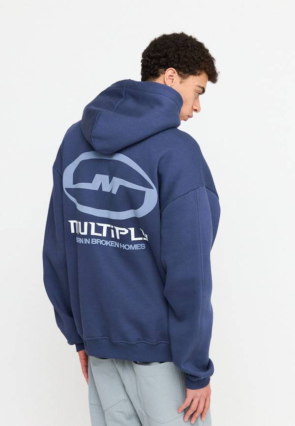 Multiply Spparel Oversize Hoodie BROKEN IDENTITY Night Shadow