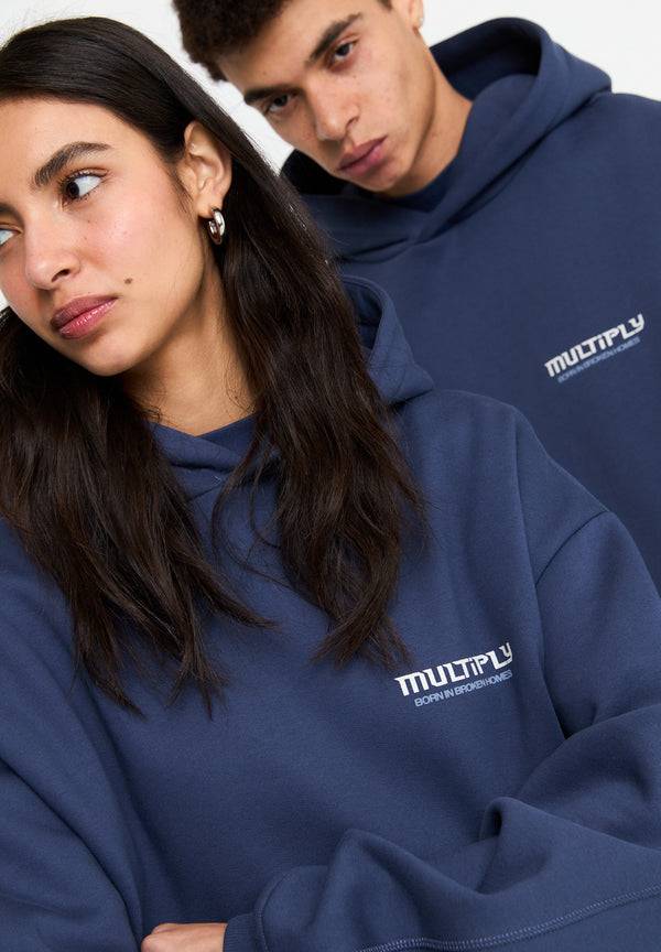 Multiply Spparel Oversize Hoodie BROKEN IDENTITY Night Shadow