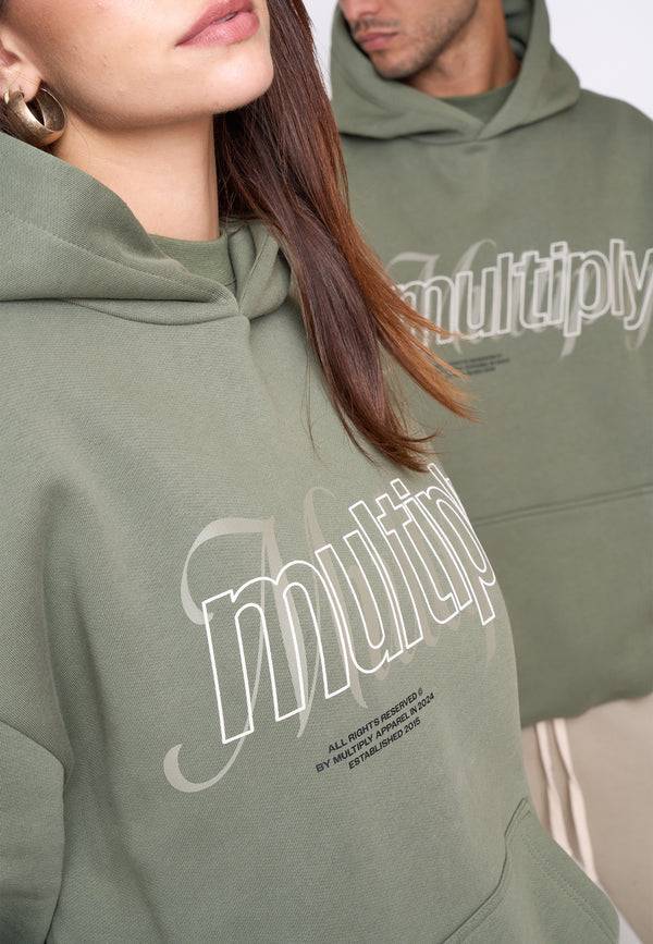 Multiply Spparel Oversize Hoodie DRIBBLE Four Leaf Clover