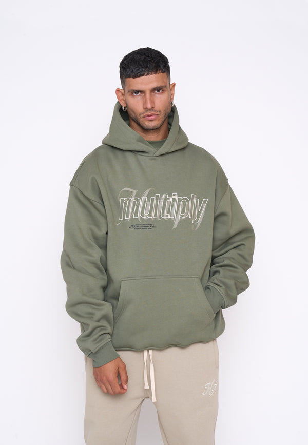 Multiply Spparel Oversize Hoodie DRIBBLE Four Leaf Clover