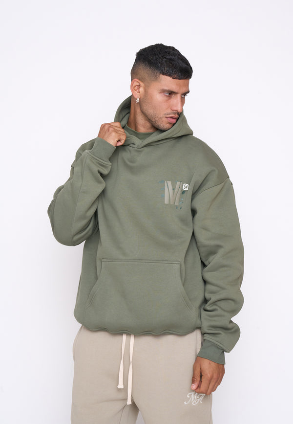 Multiply Spparel Oversize Hoodie DRILL Four Leaf Clover