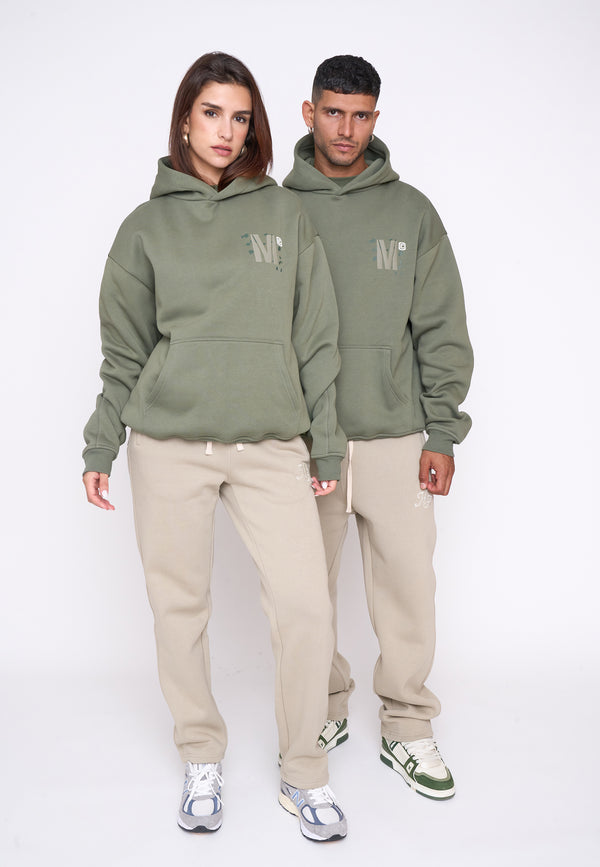 Multiply Spparel Oversize Hoodie DRILL Four Leaf Clover