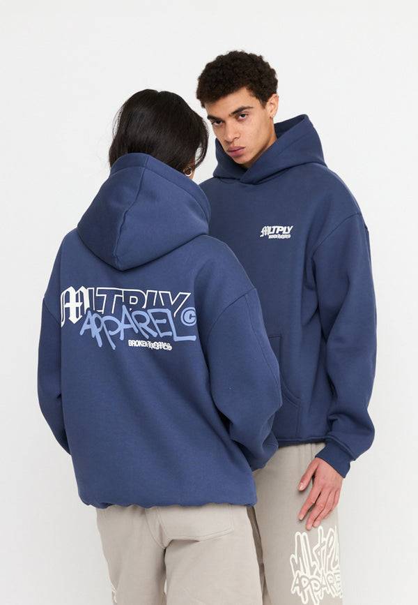 Multiply Spparel Oversize Hoodie FIGHT Night Shadow