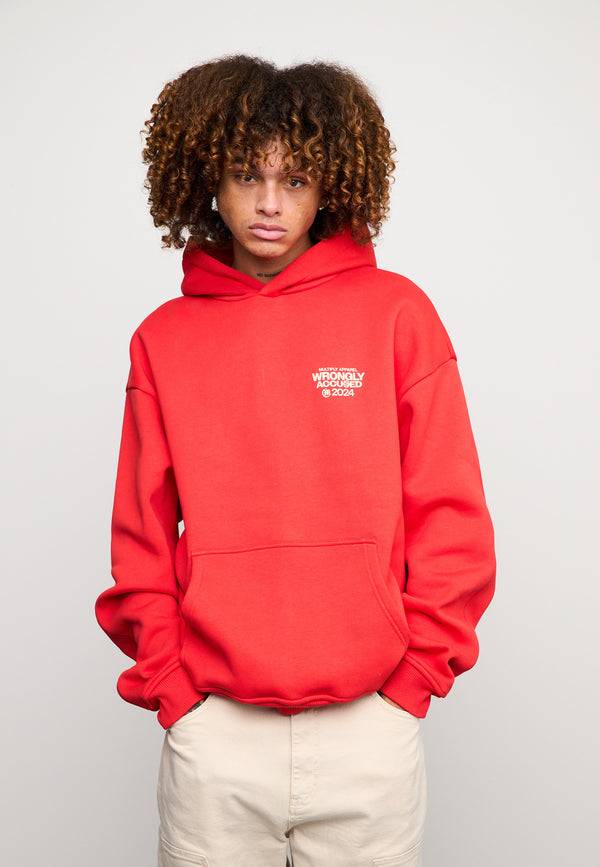 Multiply Spparel Oversize Hoodie JUDGMENT Flame Scarlet