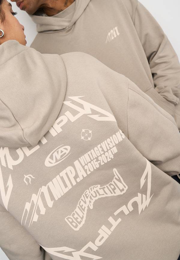 Multiply Spparel Oversize Hoodie NIGHT VISION Vintage Khaki